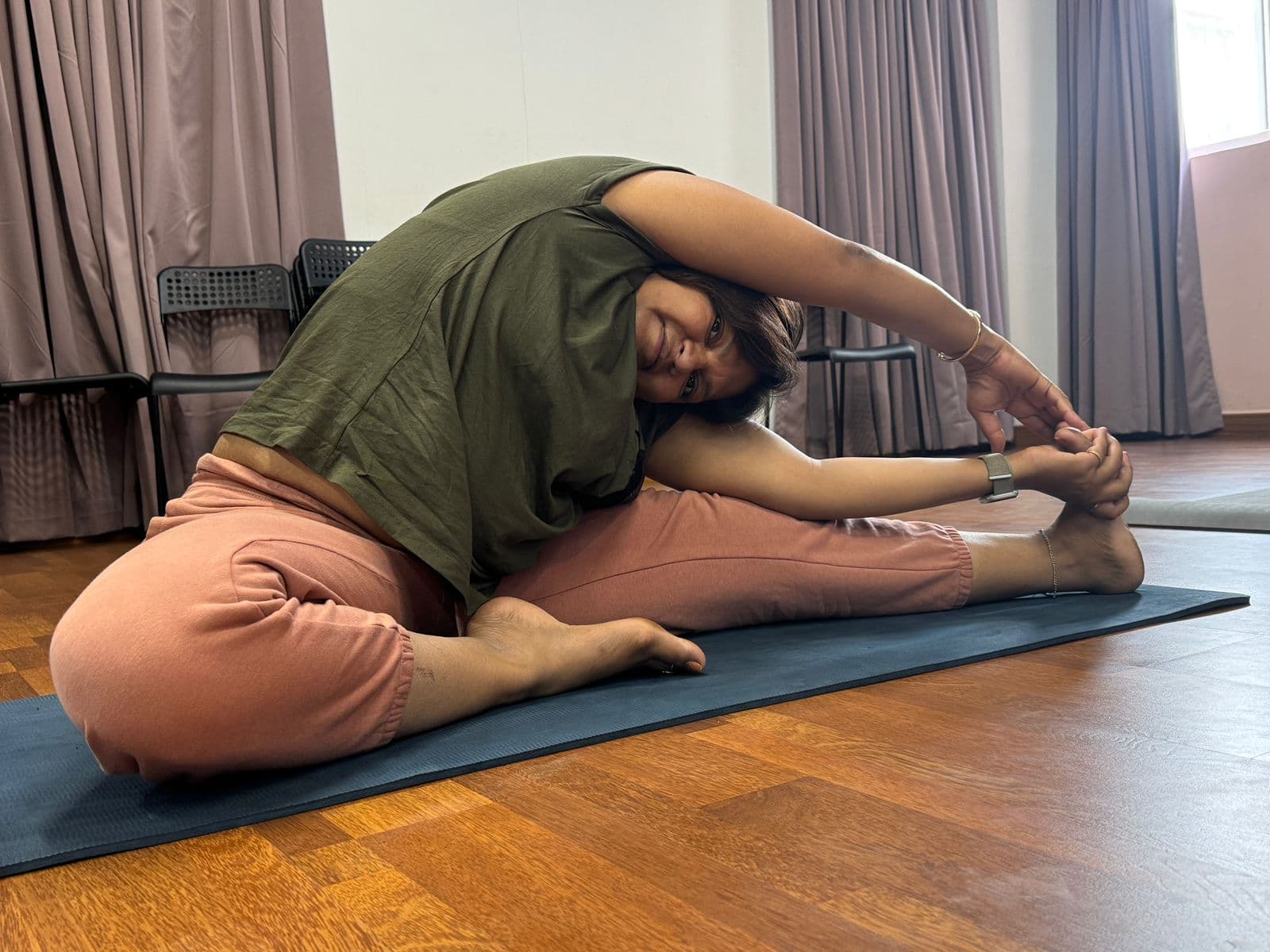 Yoga practice at SOMYOGA